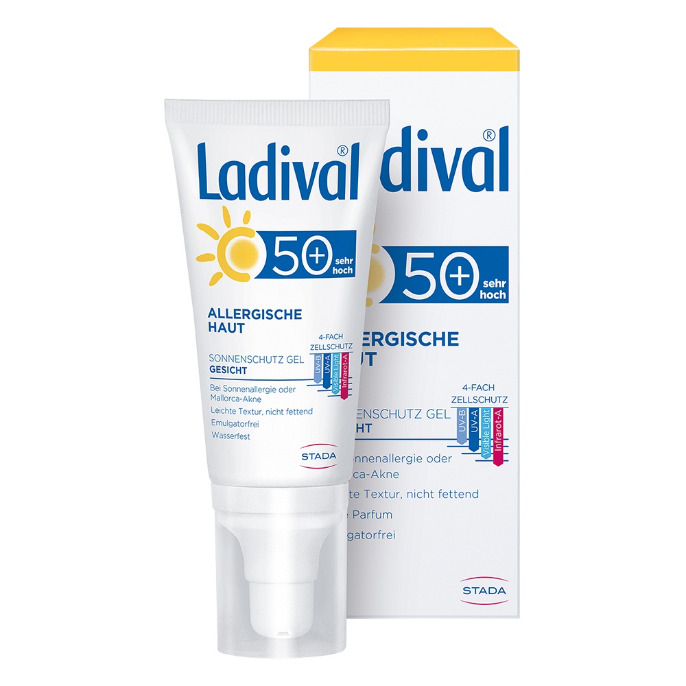 LADIVAL allergische Haut Creme-Gel Gesicht LSF 50+ (50 ml) -  medikamente-per-klick.de
