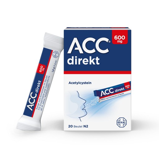 ACC direkt 600 mg Pulver zum Einnehmen im Beutel (20 Stk) -  medikamente-per-klick.de