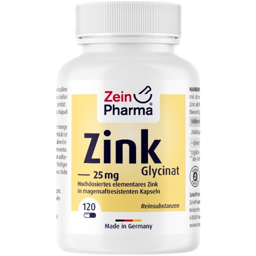 ZINK Kapseln Zink-Chelat 25 mg (120 Stk) - medikamente-per-klick.de