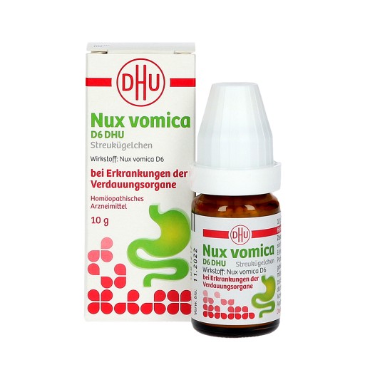 NUX VOMICA D 6 DHU Glob.bei Erkr.d.Verdauungsorg. (10 g) -  medikamente-per-klick.de