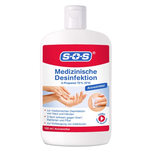 SOS MEDIZINISCHE Desinfektion Hände/Haut (150 ml) - medikamente-per-klick.de