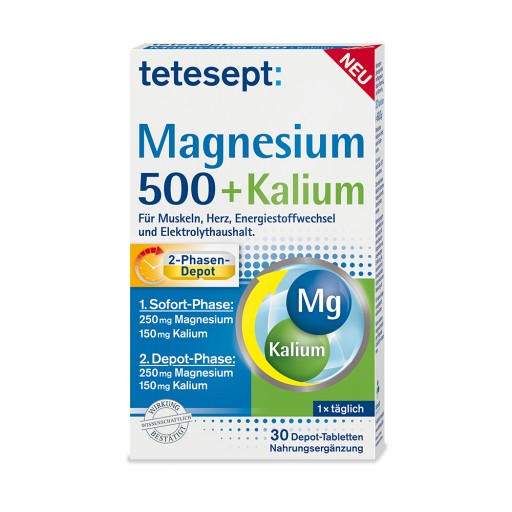 TETESEPT Magnesium 500+Kalium Tabletten (30 Stk) - medikamente-per-klick.de