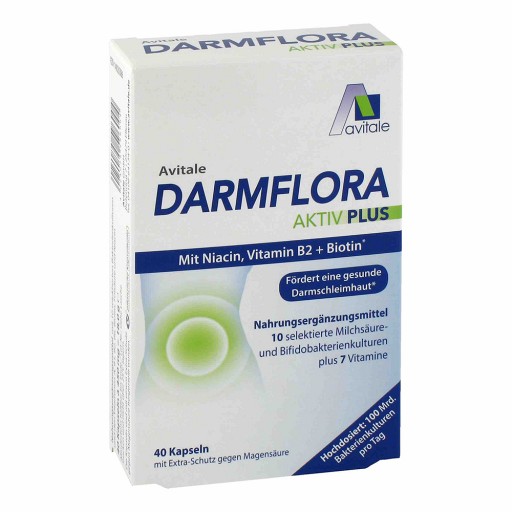 DARMFLORA Aktiv Plus 100 Mrd.Bakterien+7 Vitamine (40 Stk) - medikamente -per-klick.de