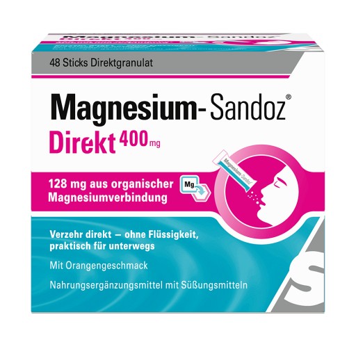 MAGNESIUM SANDOZ Direkt 400 mg Sticks (48 Stk) - medikamente-per-klick.de