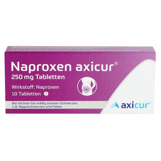 NAPROXEN axicur 250 mg Tabletten (10 Stk) - medikamente-per-klick.de