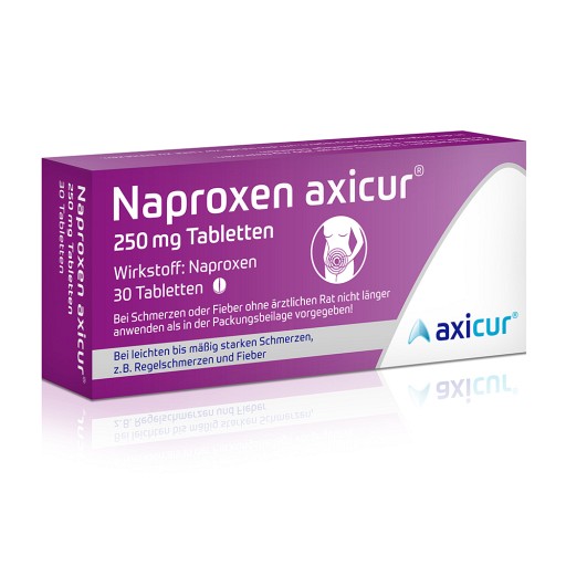 NAPROXEN axicur 250 mg Tabletten (30 Stk) - medikamente-per-klick.de