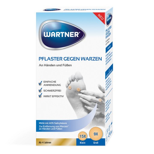 WARTNER Pflaster gegen Warzen (24 Stk) - medikamente-per-klick.de
