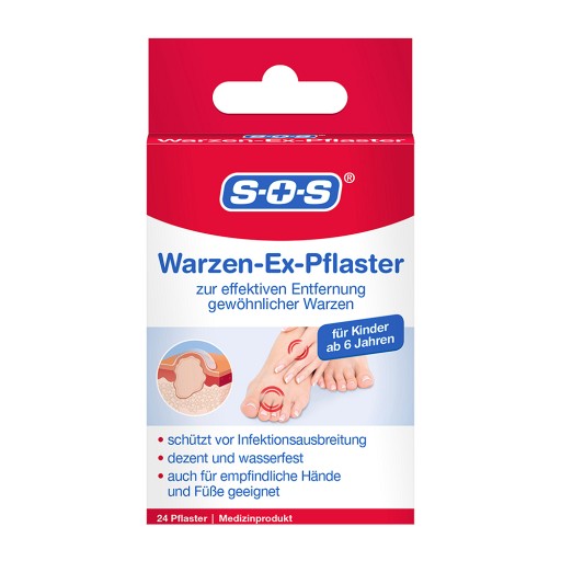 SOS WARZEN-Ex-Pflaster (24 Stk) - medikamente-per-klick.de