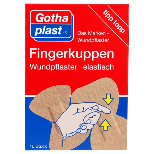 GOTHAPLAST Fingerkuppenwundpfl.elastisch 2 Größen (10 Stk) 