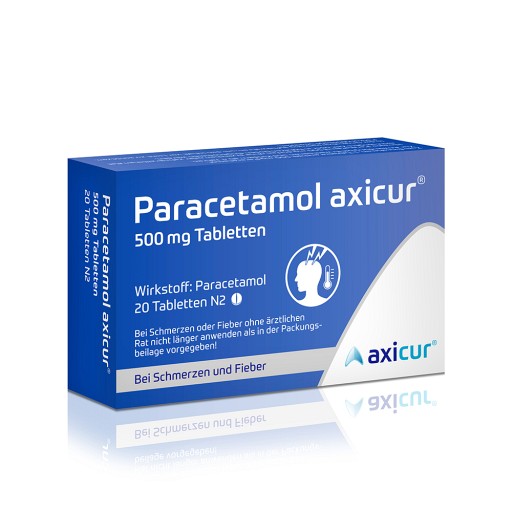 PARACETAMOL axicur 500 mg Tabletten (20 St) - medikamente-per-klick.de