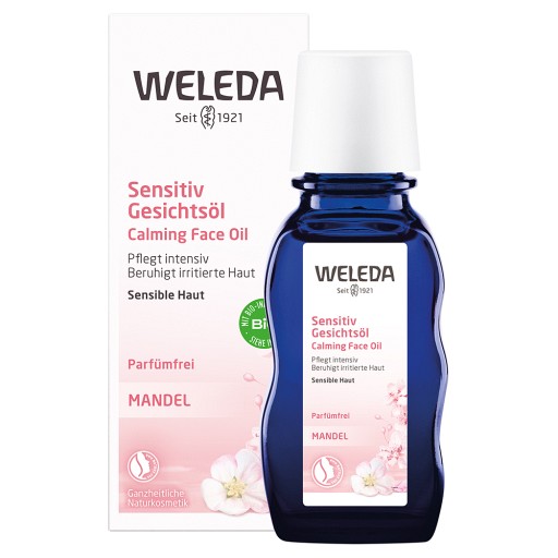 Weleda Sensitiv Gesichtsöl Mandel - ohne Parfüm & beruhigend (50 ml) -  medikamente-per-klick.de