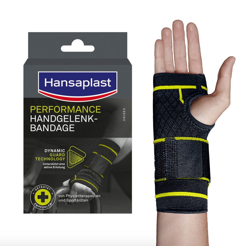 HANSAPLAST Sport Handgelenk-Bandage Gr. S/M (1 Stk) -  medikamente-per-klick.de