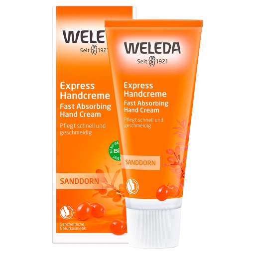 Weleda Express Handcreme Sanddorn -aufbauende Intensivpflege (50 ml) -  medikamente-per-klick.de