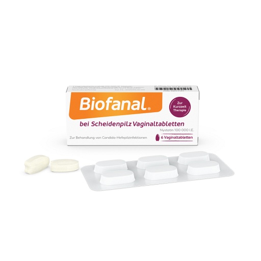 BIOFANAL bei Scheidenpilz 100 000 I.E. Vaginaltab. (6 Stk) -  medikamente-per-klick.de