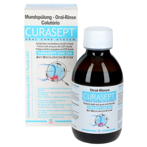 CURASEPT 0,05% Chlorhexidin ADS 205 Mundspülung (200 ml) -  medikamente-per-klick.de