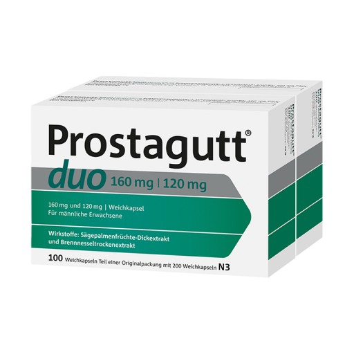 PROSTAGUTT duo 160 mg/120 mg Weichkapseln (200 Stk) -  medikamente-per-klick.de