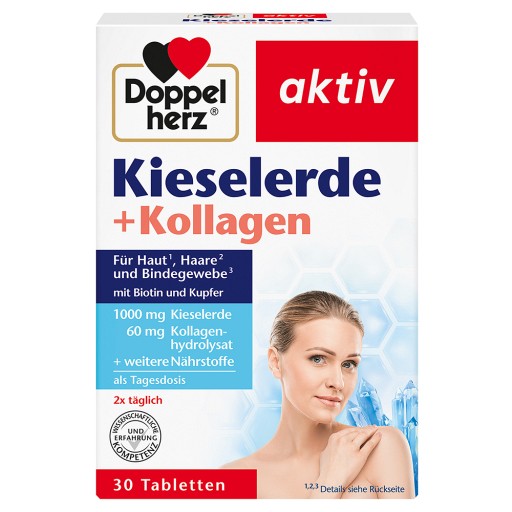 DOPPELHERZ Kieselerde+Kollagen Tabletten (30 Stk) - medikamente-per-klick.de