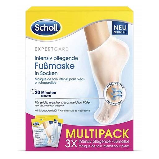 SCHOLL intensiv pflegende Fußmaske in Socken (3X2 Stk) -  medikamente-per-klick.de
