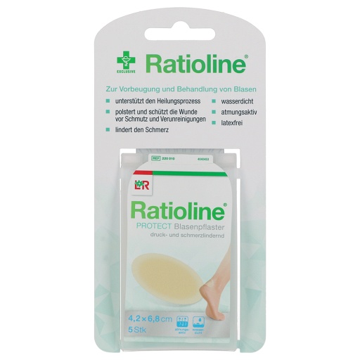 RATIOLINE protect Blasenpflaster 4,2x6,8 cm (5 Stk) -  medikamente-per-klick.de