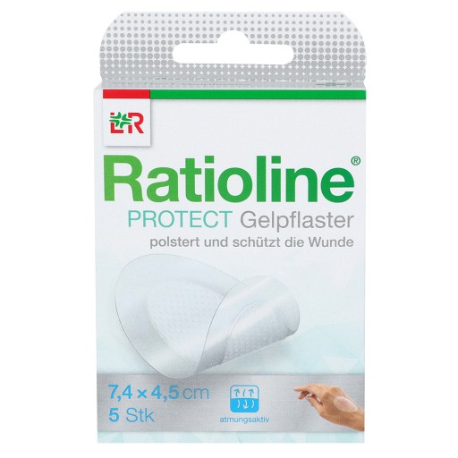 RATIOLINE protect Gelpflaster 4,5x7,4 cm (5 Stk) - medikamente-per-klick.de