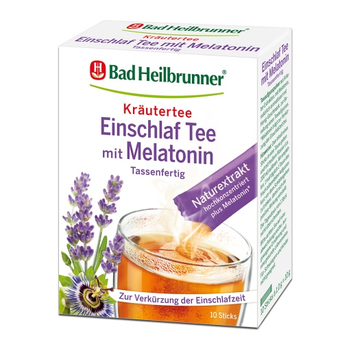 BAD HEILBRUNNER Einschlaf Tee m.Melatonin tassenf. (10X1 g) -  medikamente-per-klick.de