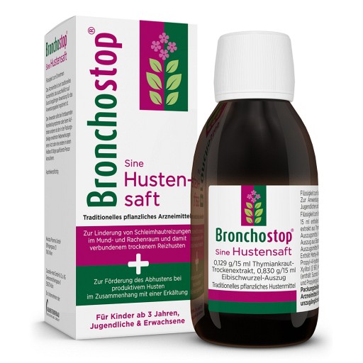BRONCHOSTOP Sine Hustensaft (200 ml) - medikamente-per-klick.de