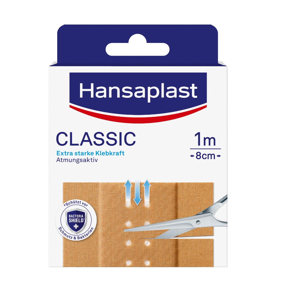 HANSAPLAST Classic Pflaster 8cm x1 m (1 Stk) - medikamente-per-klick.de