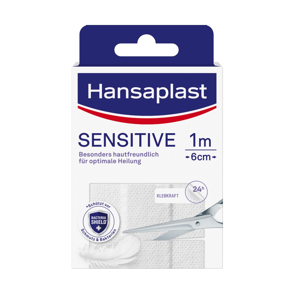 HANSAPLAST Sensitive Pflast.hypoallergen 6 cmx1 m (1 Stk) -  medikamente-per-klick.de