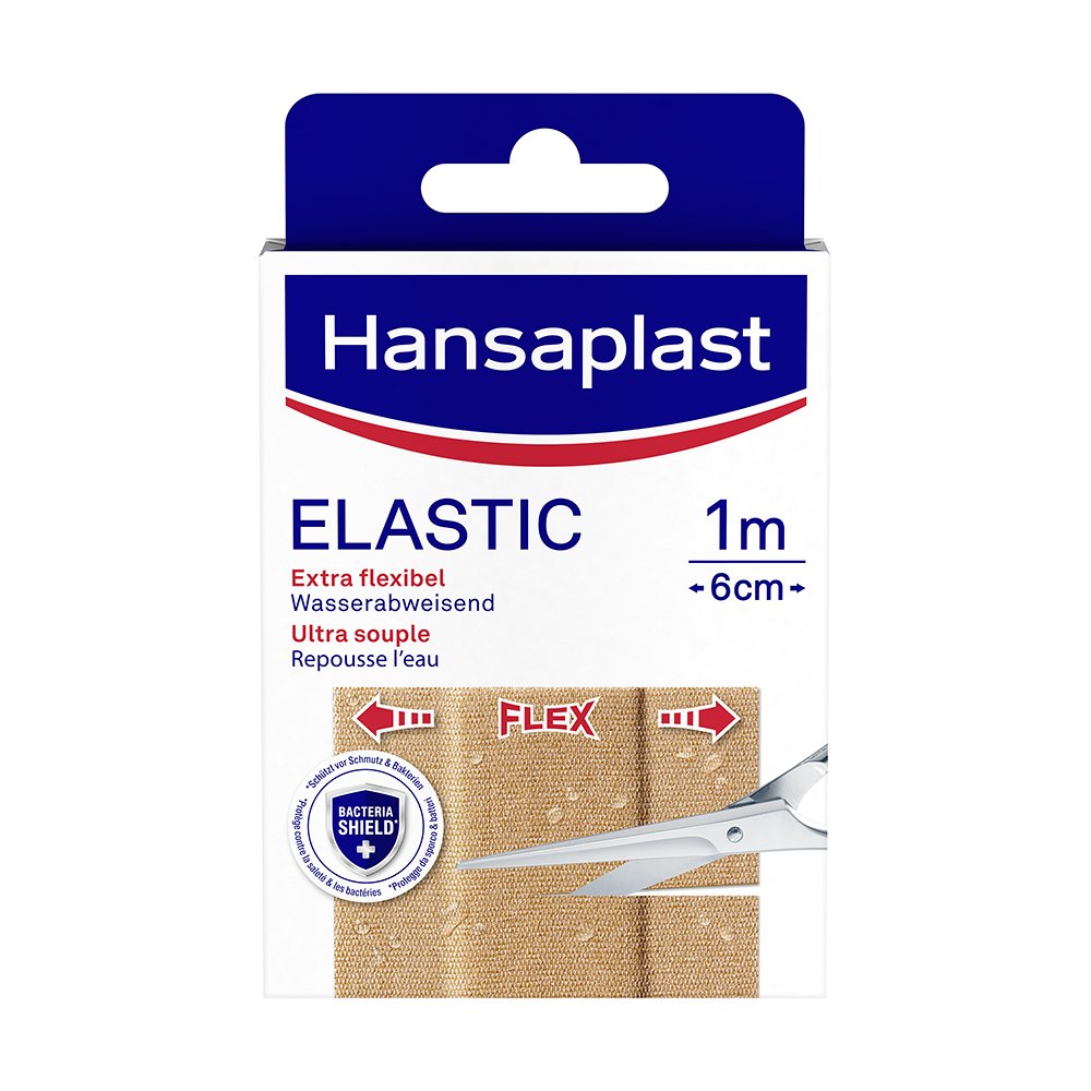 HANSAPLAST Elastic Pflaster 6 cmx1 m (1 Stk) - medikamente-per-klick.de