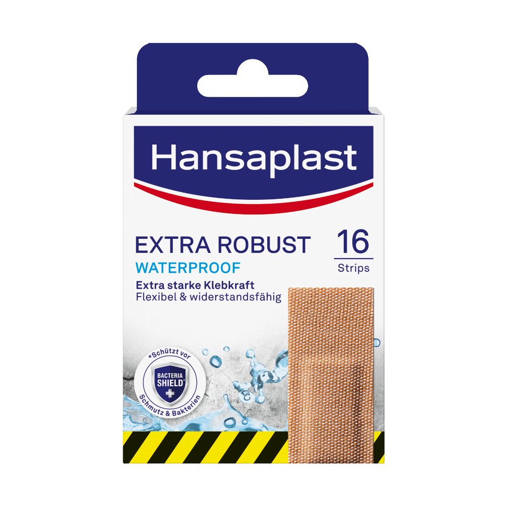 HANSAPLAST extra robust wasserdicht Pflasterstrips (16 Stk) -  medikamente-per-klick.de