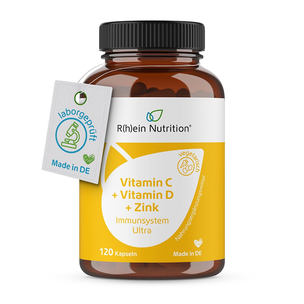 VITAMIN C+VITAMIN D+Zink Immunsystem Ultra Kapseln (120 Stk) -  medikamente-per-klick.de