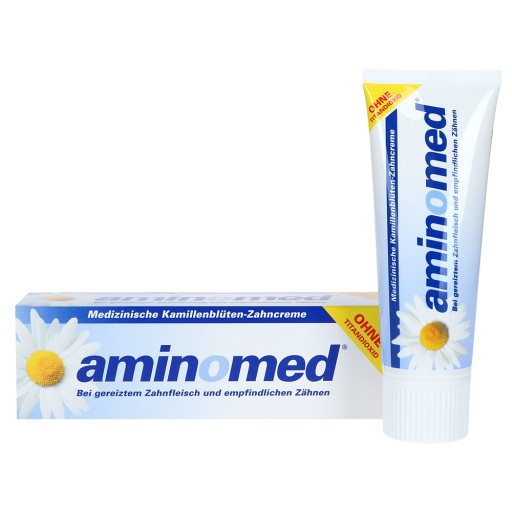 AMINOMED Kamillenblüten Zahncreme ohne Titandioxid (75 ml) -  medikamente-per-klick.de