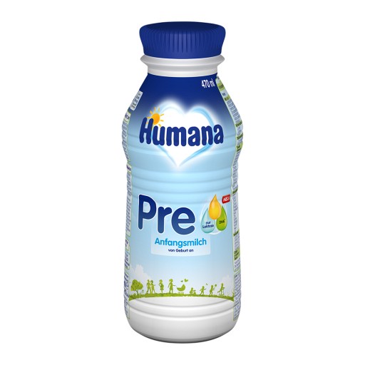 HUMANA Anfangsmilch PRE Uploaded flü.HDPE-Flasche (470 ml) -  medikamente-per-klick.de