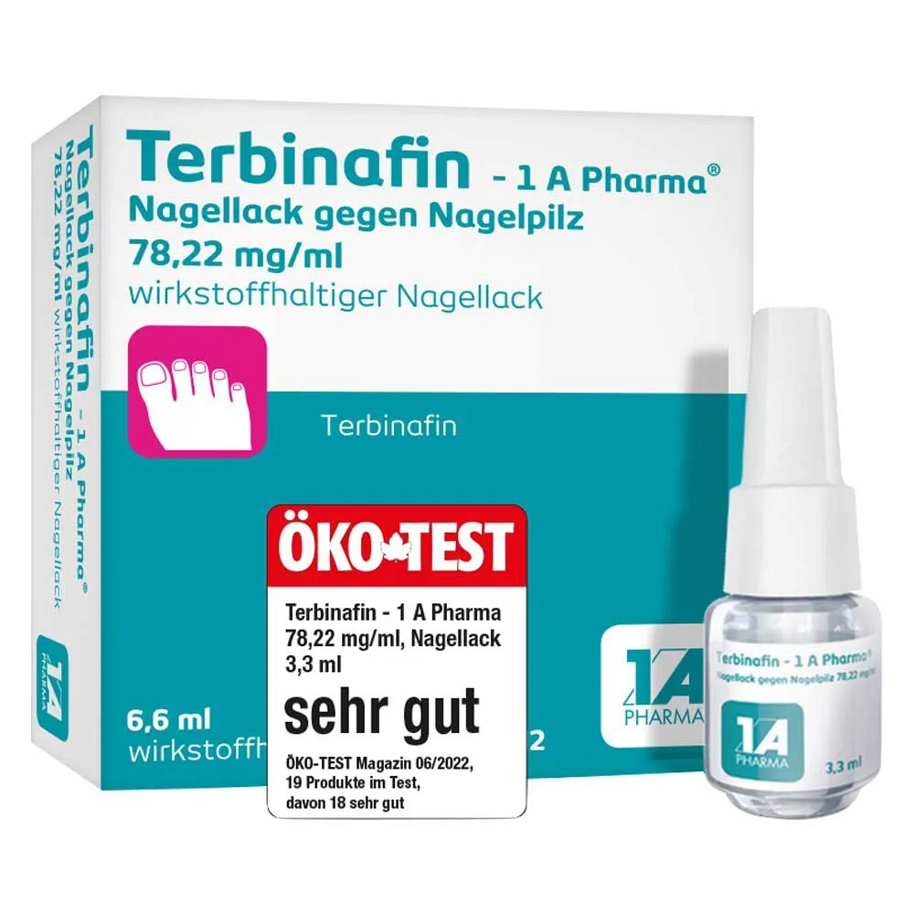 TERBINAFIN-1A Pharma Nagell.g.Nagelpilz 78,22mg/ml (6.6 ml) -  medikamente-per-klick.de