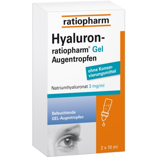 HYALURON-RATIOPHARM Gel Augentropfen (2X10 ml) - medikamente-per-klick.de