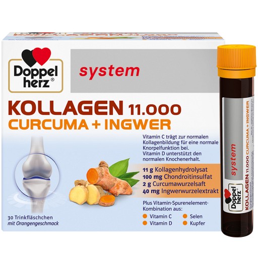 DOPPELHERZ Kollagen 11.000 Curcuma+Ingw.system TRA (30X25 ml) -  medikamente-per-klick.de