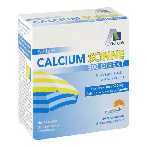CALCIUM SONNE 500 Direkt Portionssticks (30 Stk) - medikamente-per-klick.de