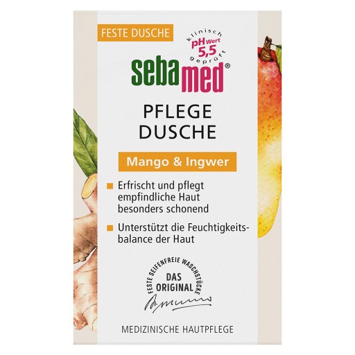 SEBAMED Pflege-Dusche mit Mango & Ingwer fest (100 g) -  medikamente-per-klick.de