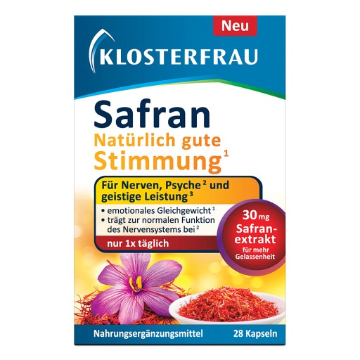KLOSTERFRAU Safran Natürlich gute Stimmung Kapseln (28 Stk) -  medikamente-per-klick.de