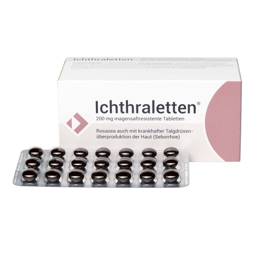 ICHTHRALETTEN 200 mg magensaftresistente Tabletten (84 Stk) - medikamente -per-klick.de