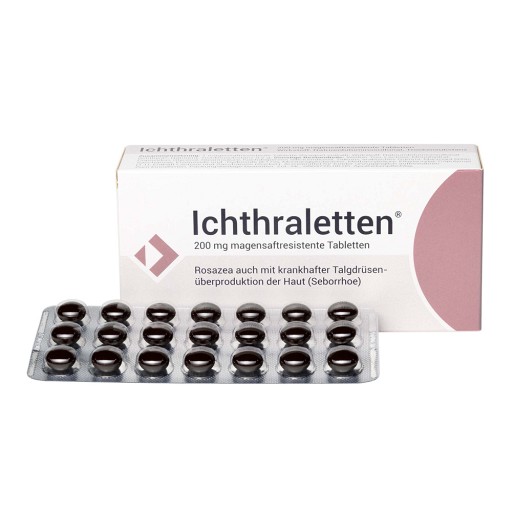 ICHTHRALETTEN 200 mg magensaftresistente Tabletten (168 Stk) -  medikamente-per-klick.de