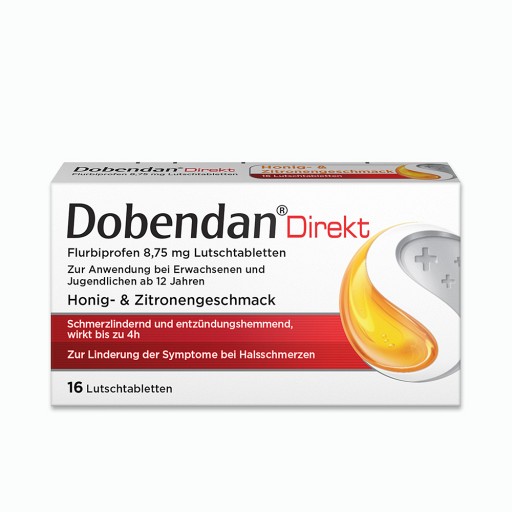 DOBENDAN Direkt Flurbiprofen 8,75 mg Lutschtabl. (16 Stk) - medikamente -per-klick.de