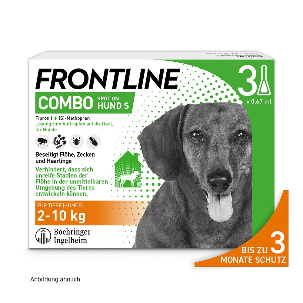 FRONTLINE COMBO Hund S (5-10 Kg) 3 ST (3 Stk) - medikamente-per-klick.de