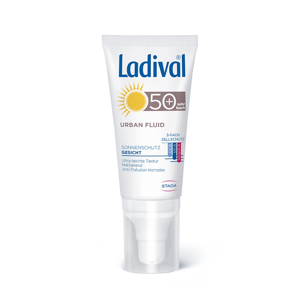 Ladival® Urban Fluid Sonnenschutz Gesicht LF 50+ (50 ml) -  medikamente-per-klick.de
