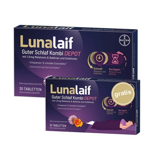 LUNALAIF Guter Schlaf Kombi Depot Tabletten (30 Stk) - medikamente -per-klick.de