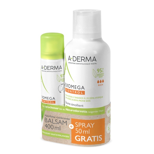 A-DERMA Promo-Kit EXOMEGA CONTROL Balsam+Spray (1 Stk) -  medikamente-per-klick.de