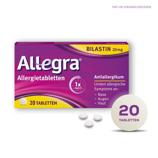 ALLEGRA Allergietabletten 20 mg Tabletten (20 Stk) -  medikamente-per-klick.de