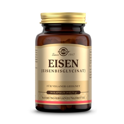 SOLGAR Eisenbisglycinat Kapseln (90 Stk) - medikamente-per-klick.de