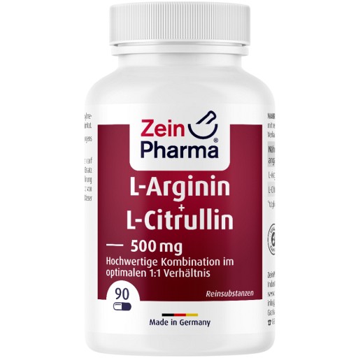 L-ARGININ & L-CITRULLIN 500 mg Kapseln (90 Stk) - medikamente-per-klick.de