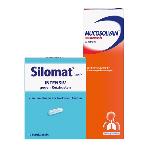MUCOSOLVAN Hustensaft 250 ml + SILOMAT DMP Intensiv Set ( SET St) -  medikamente-per-klick.de